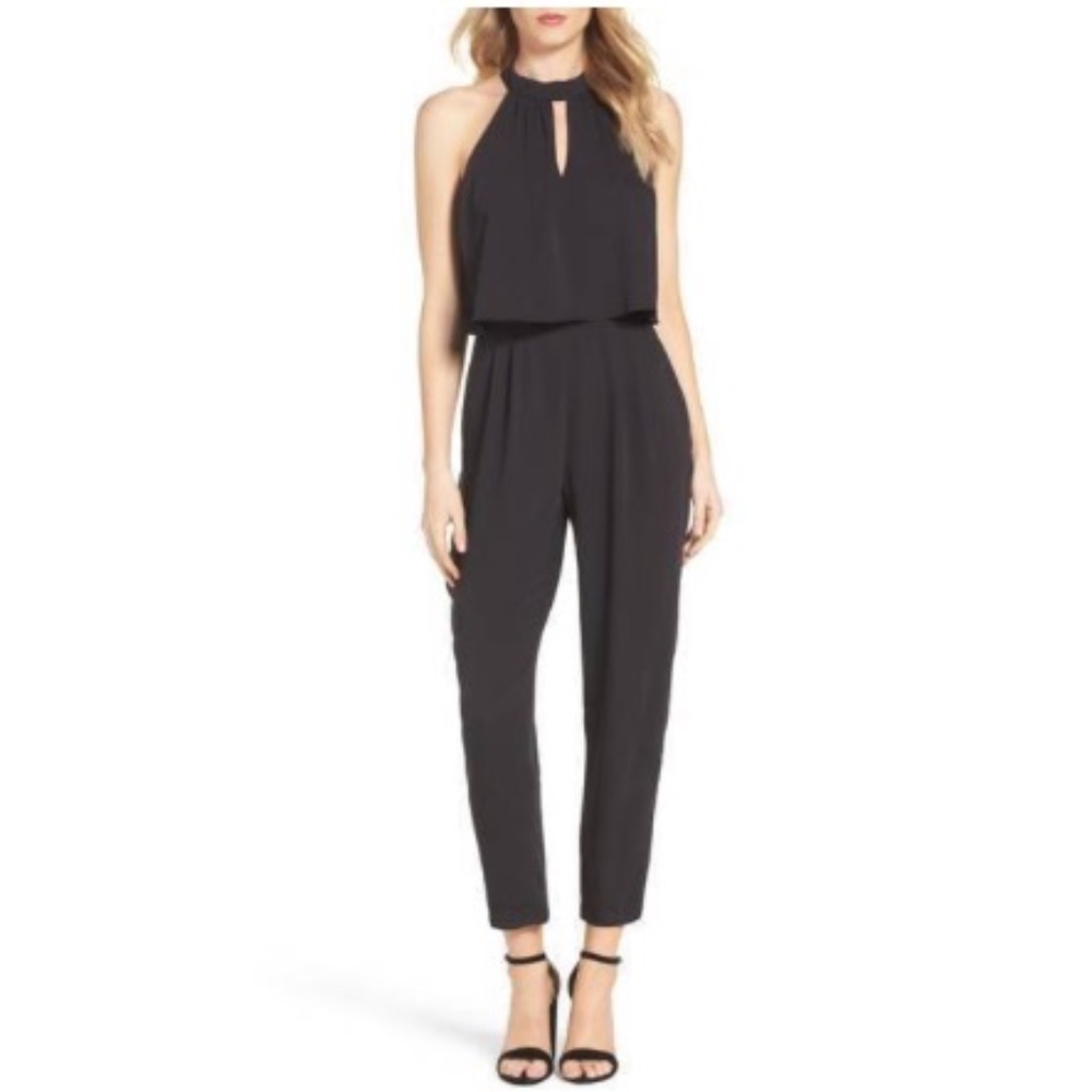 Designer Greylin Nayden Popover Junpsuit Black